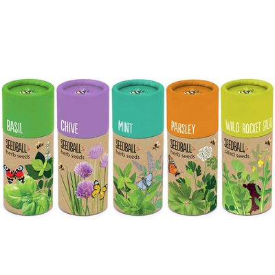 Set of 5 herb tubes