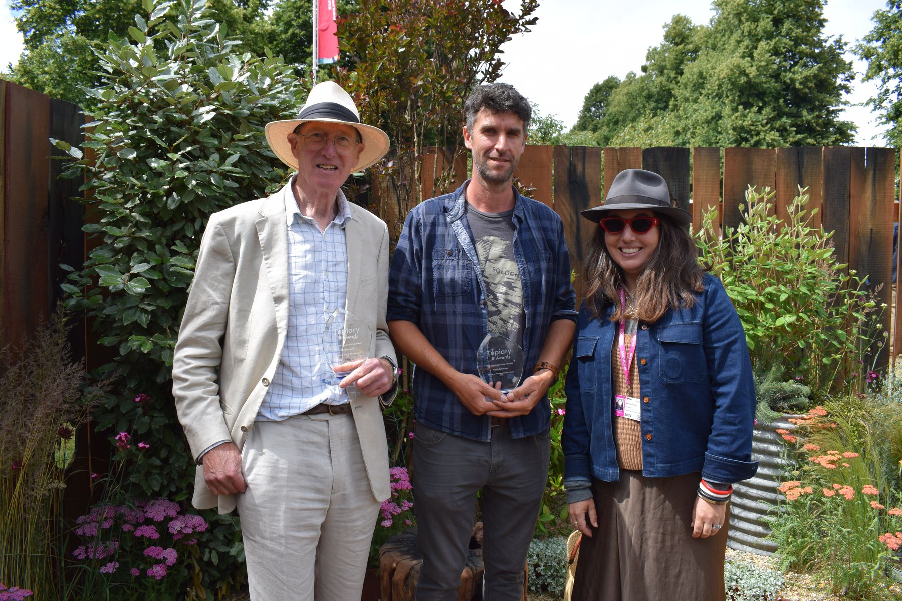 Winners David (left), Harrie (middle) and Melanie Hick (right)