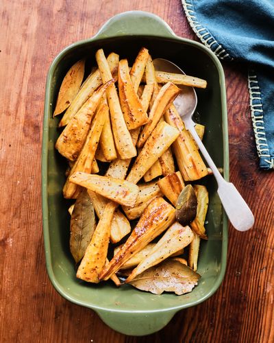 Maple-roasted parsnips