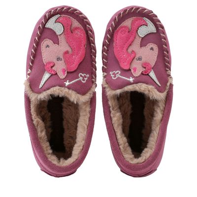 NEW 'Snuggle' slippers in lilac unicorn design