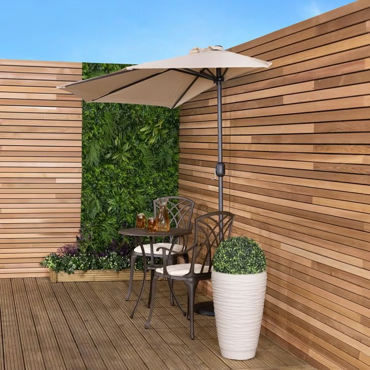 2.7 Balcony Half Garden Parasol