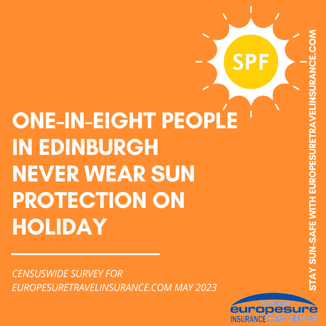 Graphic from sun awareness survey by Europesure Travel Insurance (www.europesuretravelinsurance.com), May 2023