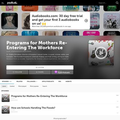 Screencapture of Podtail