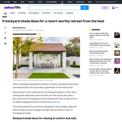 Screencapture of Yahoo!