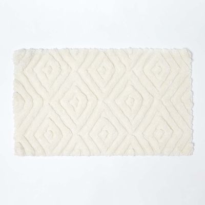 Chevron Pattern Thick Bathmat
