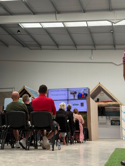 Attendees at the CSG open day at the Building Performance Hub in High Wycombe