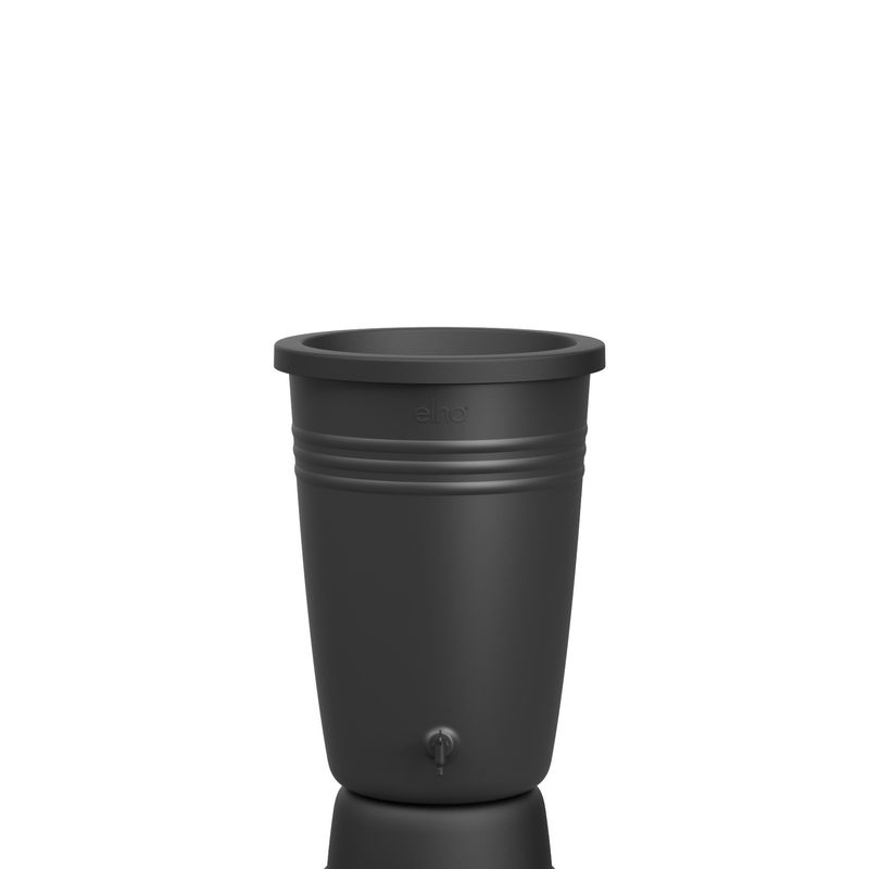 green basics rainbarrel plus 200ltr living black