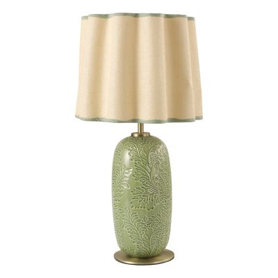 Silchester Table Lamp in Green Ceramic