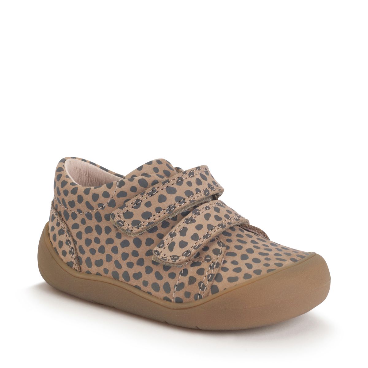 Start-Rite Scoot Taupe nubuck splash rip-tape closed baby first walking midi boots
