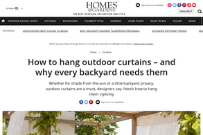 Screencapture of Homes & Gardens