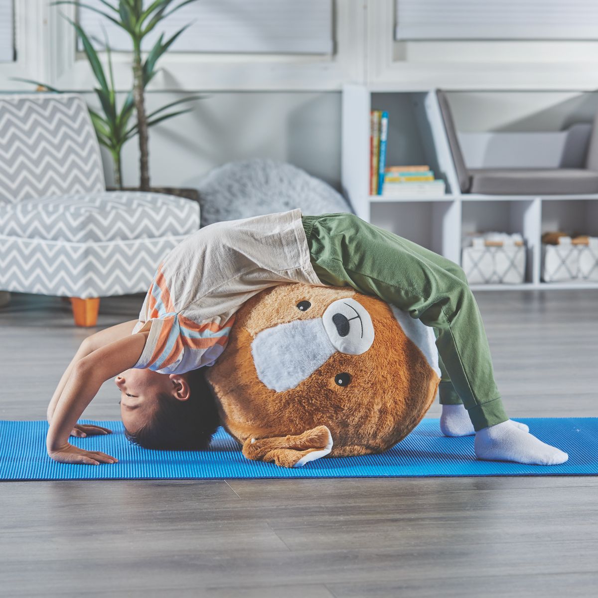 Yoga Ball Buddy with BubblePlush™ - Puppy