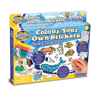 Colour Own Stickers - Sea Creatures 