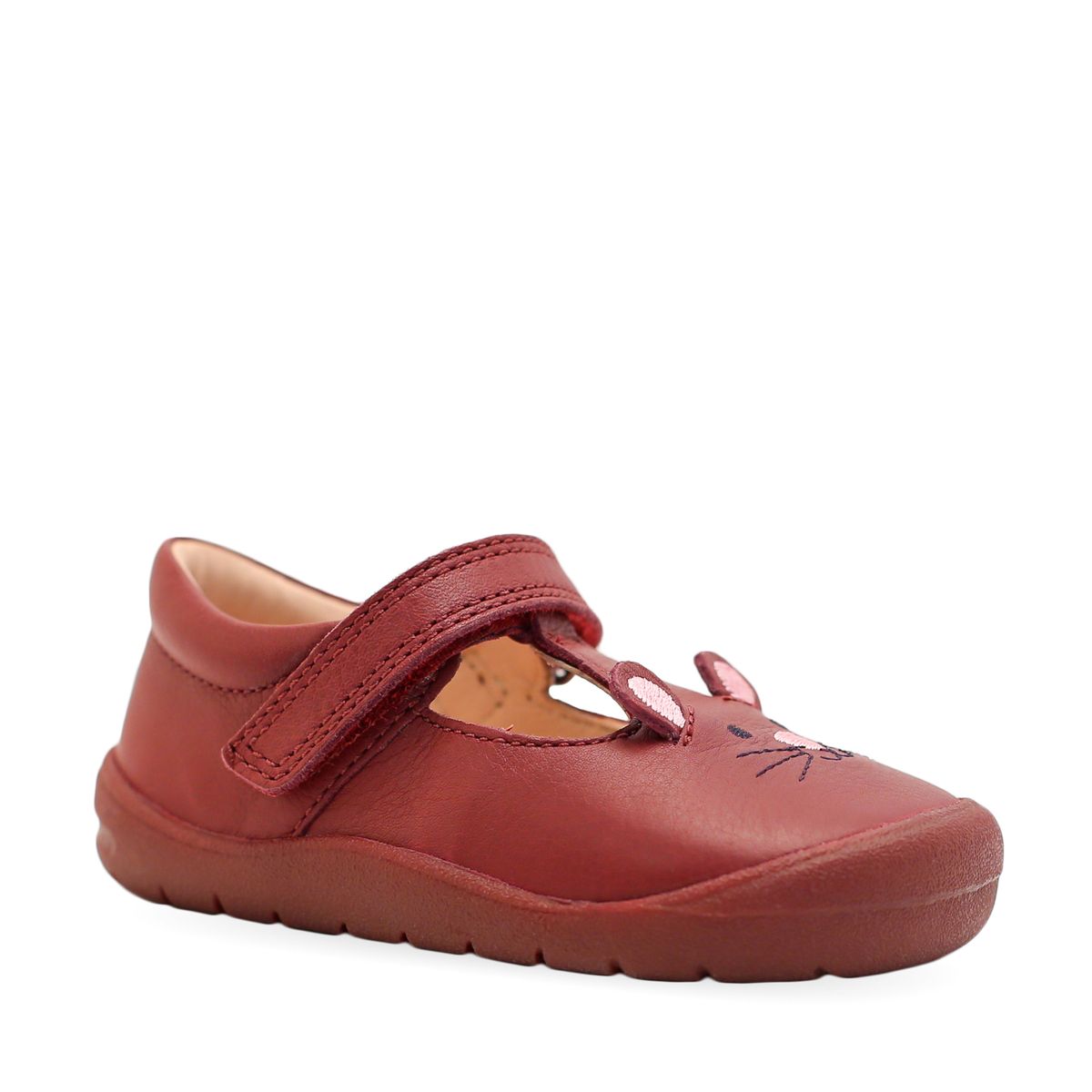 'Buddy' in Wine Leather with Mouse detail from the exclusive Start-Rite Shoes and JoJo Maman Bébé Collection 