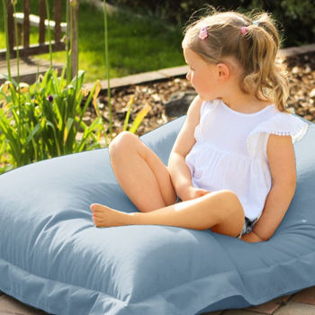 Suggested Header rucomfy, Junior Squashy Squarbie Bean Bag  IndoorOutdoor  Seafoam Blue, £69.99, 8792188.jpg