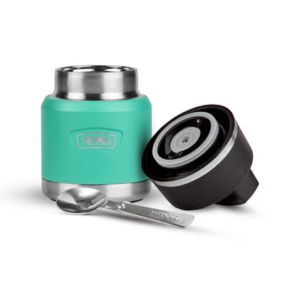 Icon Series 355ml Food Flasks with handle - Aqua Blue