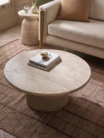 Mason Coffee Table in Travertine Finish