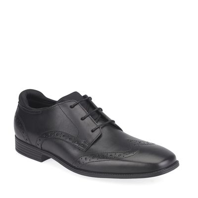 'Tailor' in black leather in Boys Primary and Senior Collection 