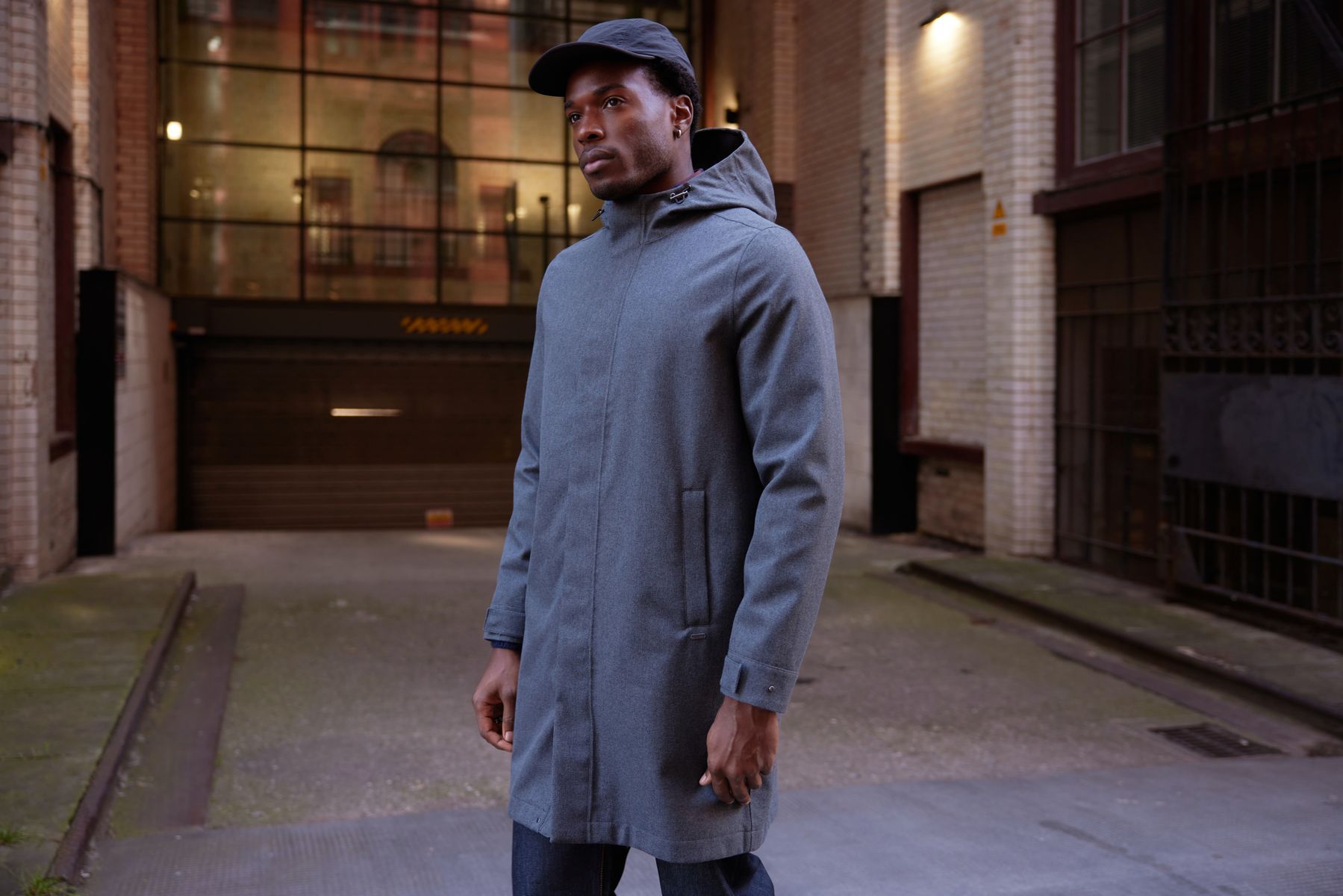 Henry Mens Waterproof Longline Coat - Charcoal Melange