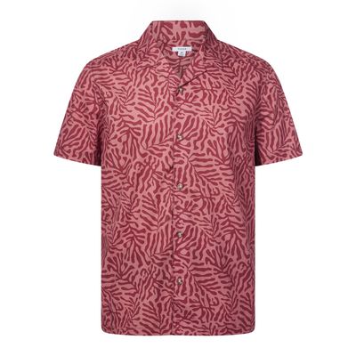 Wallsend Mens Short Sleeve Shirt - Redwood