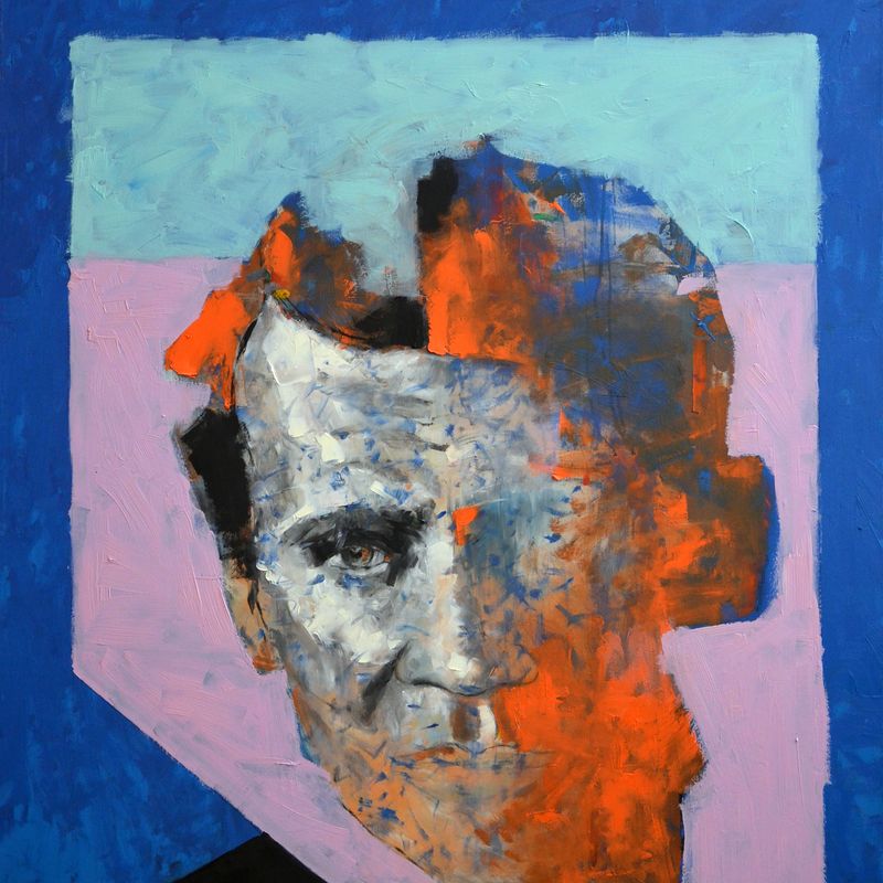 120x130 cm, Abdel Halim 2, Oil on Canvas, 2007