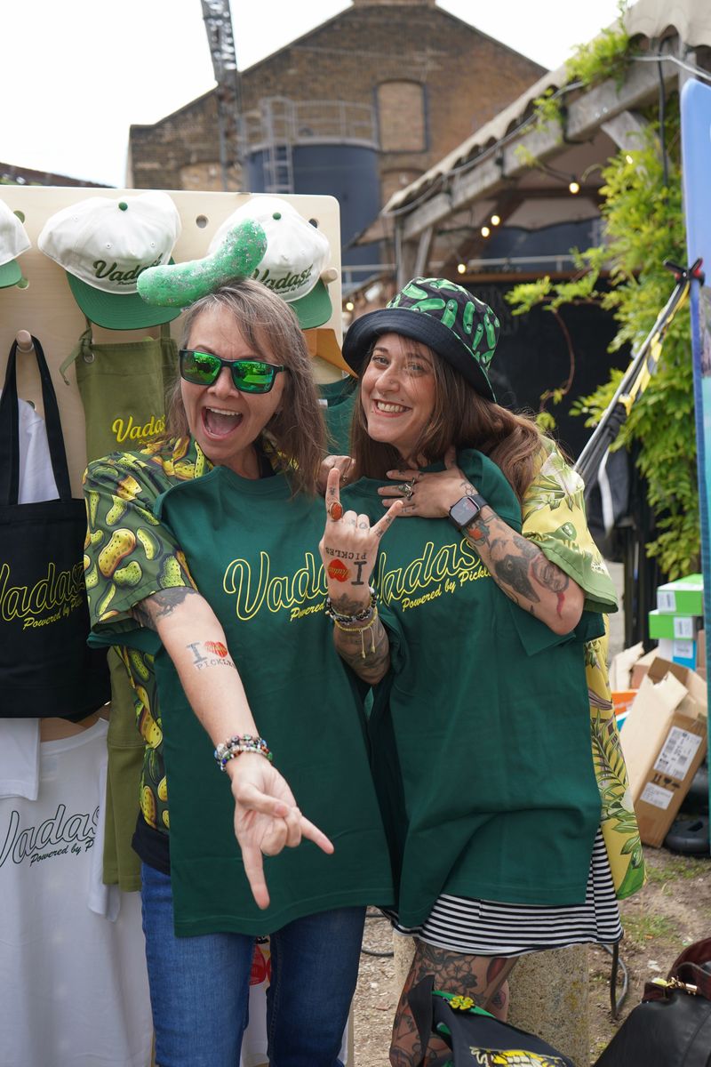 Festival goers Vadasz it up at The Big Brine, London’s brand-new festival celebrating all things pickled, fermented and brined which took place at London’s Hackney Bridge this weekend.