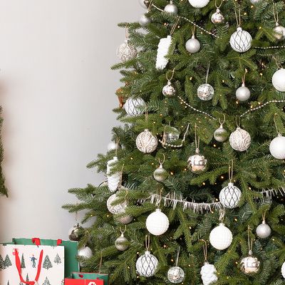 Charles Bentley 6ft Faux Nordic Spruce Hinged Christmas Tree