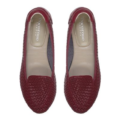 Burgundy 'Clapham' loafers from Cocorose London