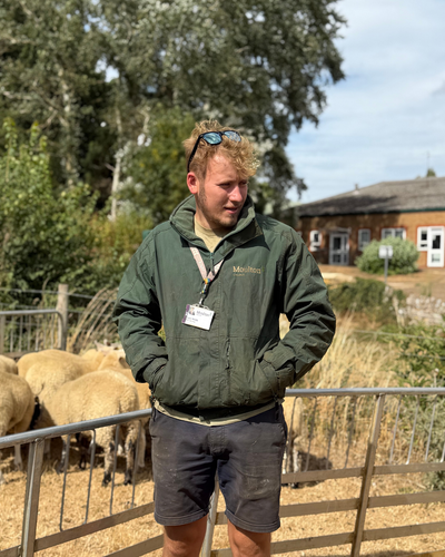 Farm worker Tyler Webb