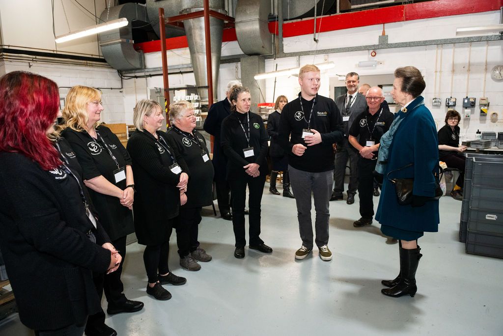 HRH The Princess Royal meets Focus SB apprentices