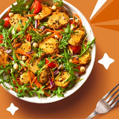 Squeaky Bean Vegan Chicken Style Tikka Salad 