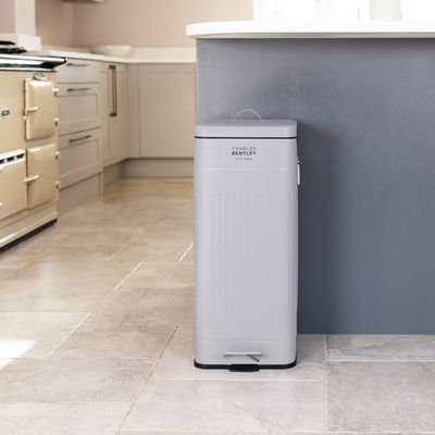 30L Square Retro Kitchen Pedal Bin 