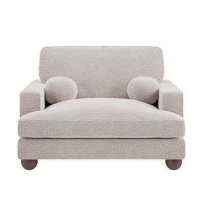 Solace+Co Addison Loveseat - Beige Boucle