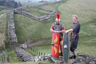 Ancient Britain conducting a tour on Hadrian's Wall