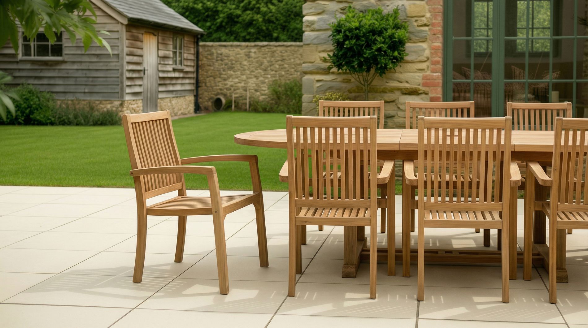 Teak Stacking Chair