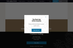 Screencapture of The Times