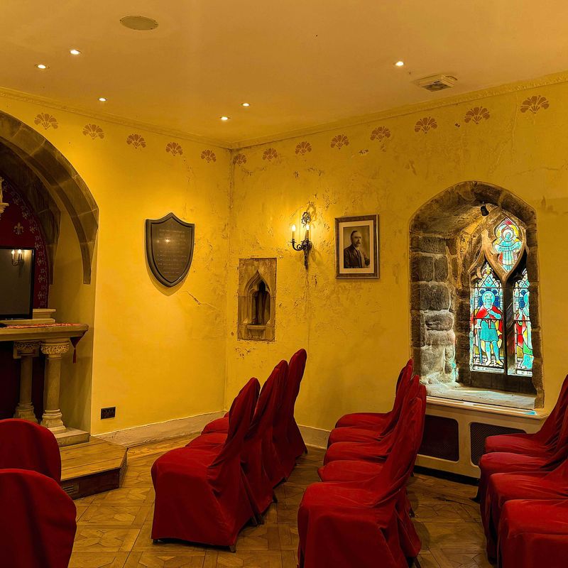 The Langley Castle chapel which was consecrated with permission from Pope Leo XIII
