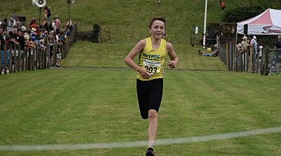 Jacob Palmer, winner of the Under-14s Fell Race at Grasmere Lakeland Sports and Show 2022