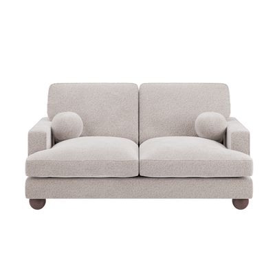 Solace+Co Addison 2 Seater Beige Boucle Sofa