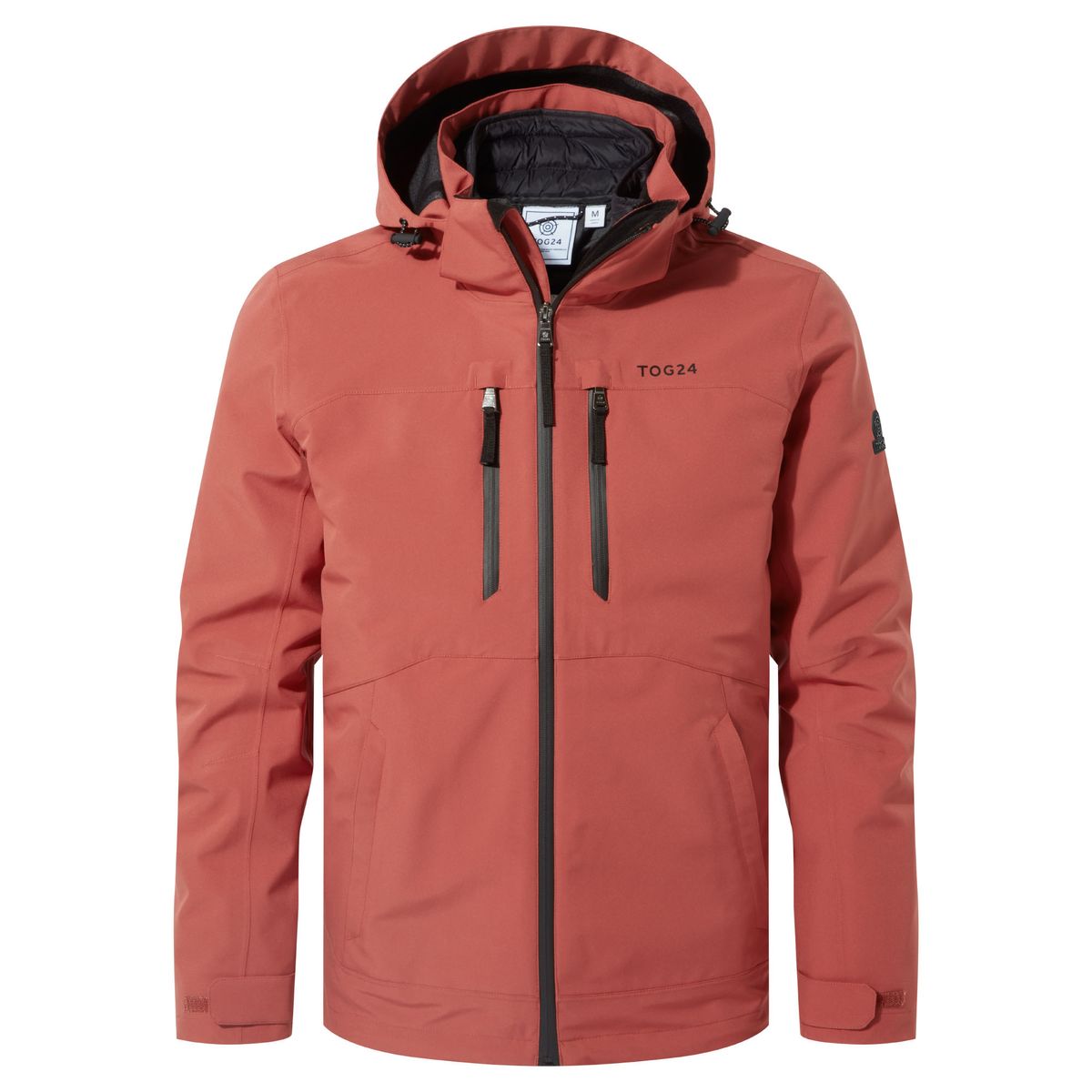 Denton Mens 3-in-1 Waterproof Jacket - Clay