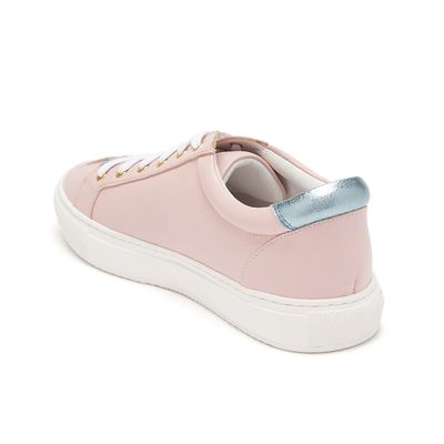Hoxton Pastel Pink Trainers with Blue Stars by Cocorose London