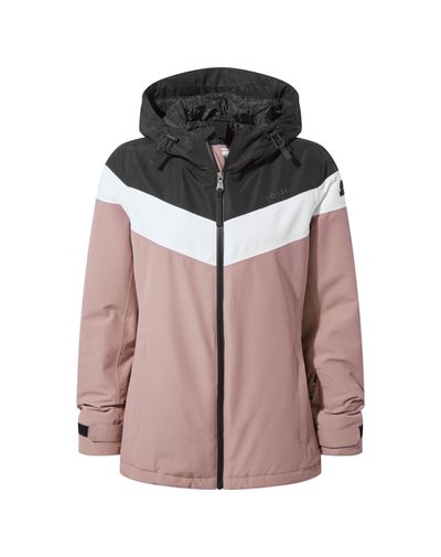 PANORAMA WOMENS SKI JACKET - BLACK/FADED PINK