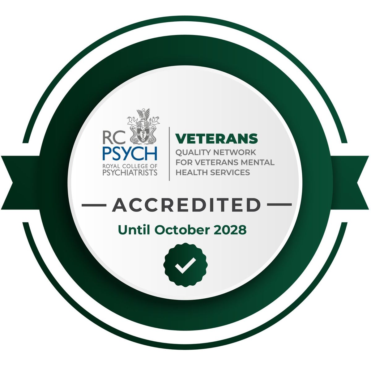 Accreditation from the Royal College of Psychiatrists