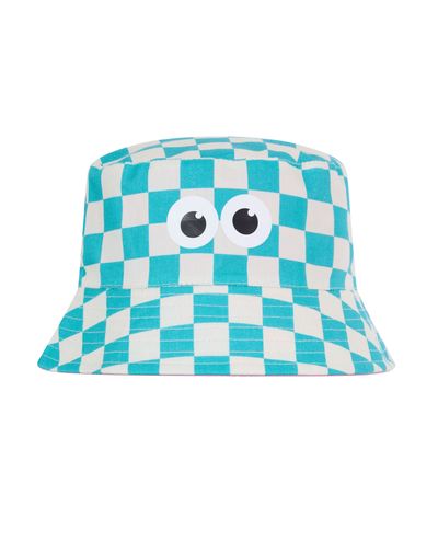 Balkhi Kids Shaun the Sheep Bucket Hat - Spearmint/Woolly Checkerboard