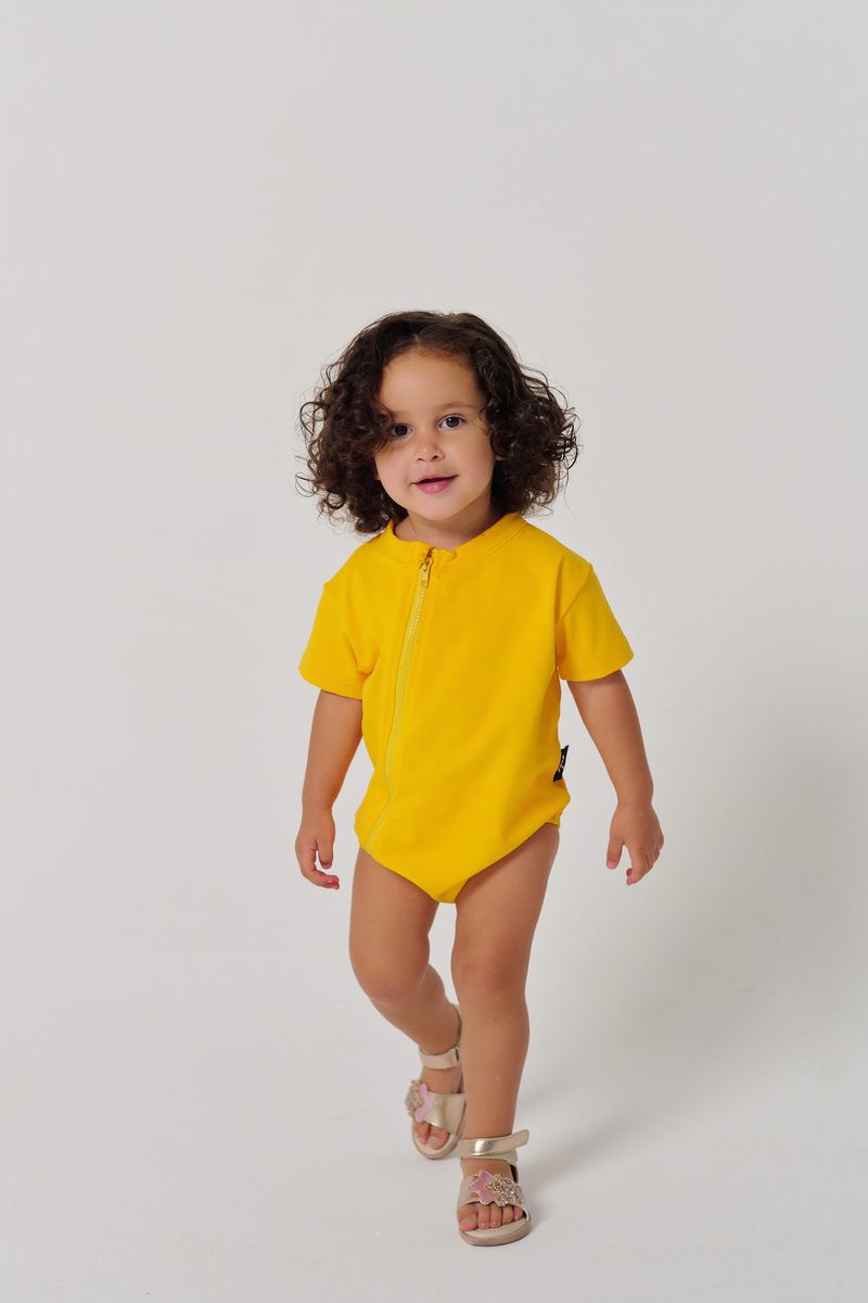 MULU Classic Unisex Baby Romper -  Yellow