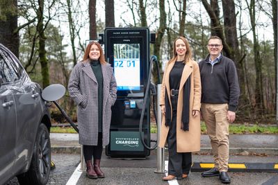 from left Caroline Leigh, Property Director at Westmorland,   Anne Buckingham Managing Director SIS, part of SWARCO Smart Charging and Matt Barney, Business Development Manager Geo Pura..jpg