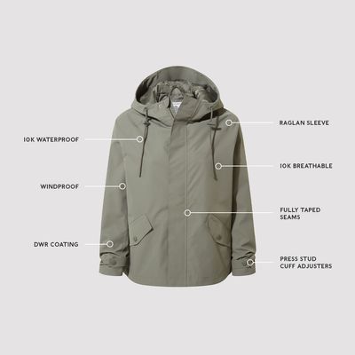 Vena Women's Waterproof Jacket - Pale Khaki