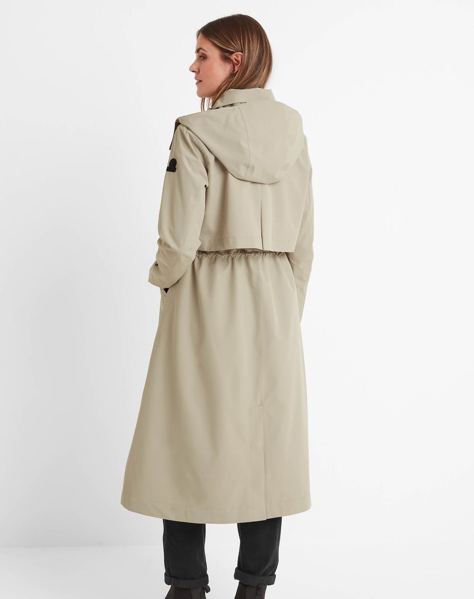 Alva womens waterproof jacket - taupe