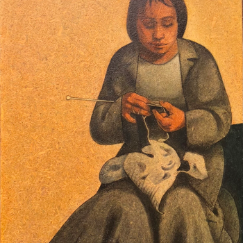 Louay Kayali-Lady Knitting- ﻟﺆي ﻛﻴﺎﻟﻲ - ﺳﻴﺪة ﺗﺤﻴﻚ