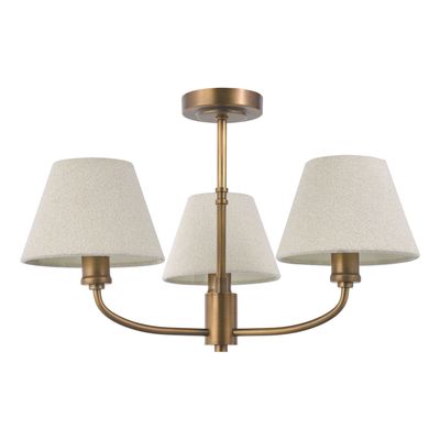 Denston 3 Light Semi-Flush