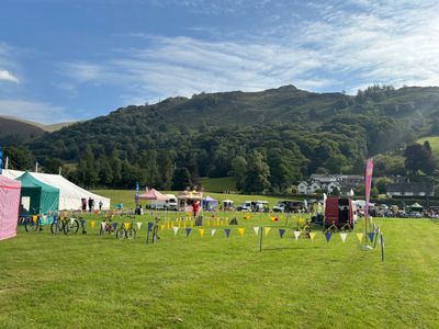 The show ground early on the morning of a Grasmere Lakeland Sports and Show event